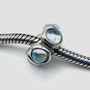 Pandora Seaside Kiss Topaz Cabochon Sterling Silver Charm